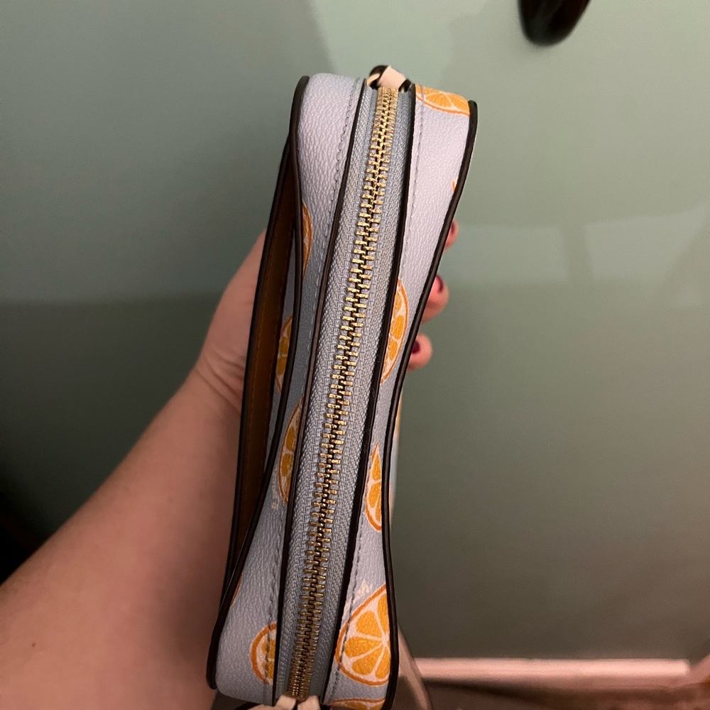 Coach Orange Print Crossbody Bag - Picture 7 of 9